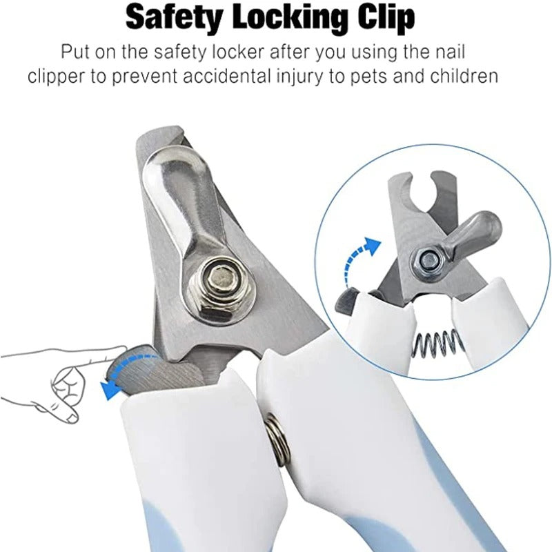 Dog Nail Clippers with Safety Lock